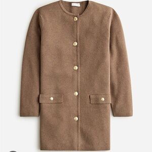J.Crew Brown Cardigan with Gold Buttons
